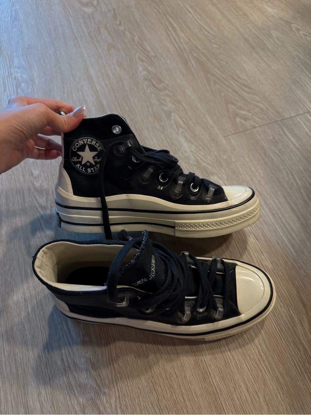 Converse Women’s Black Chuck Taylor All Star High-Top Sneakers Kim Jones Edition